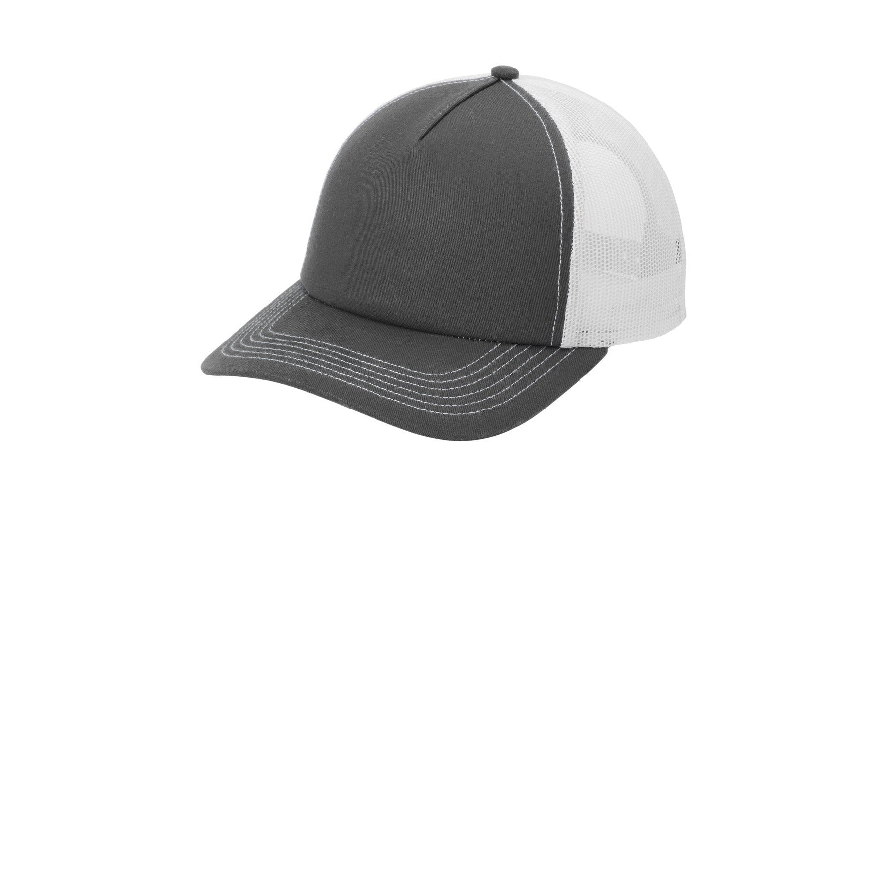 Port Authority-Port Authority® Low-Profile Snapback 5-Panel Trucker Cap C115LP-MedTech-3